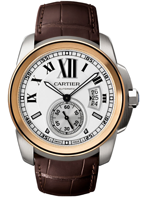 Cartier Calibre de Cartier Steel & 18K Rose Gold Automatic 42 mm — Ref. W7100039