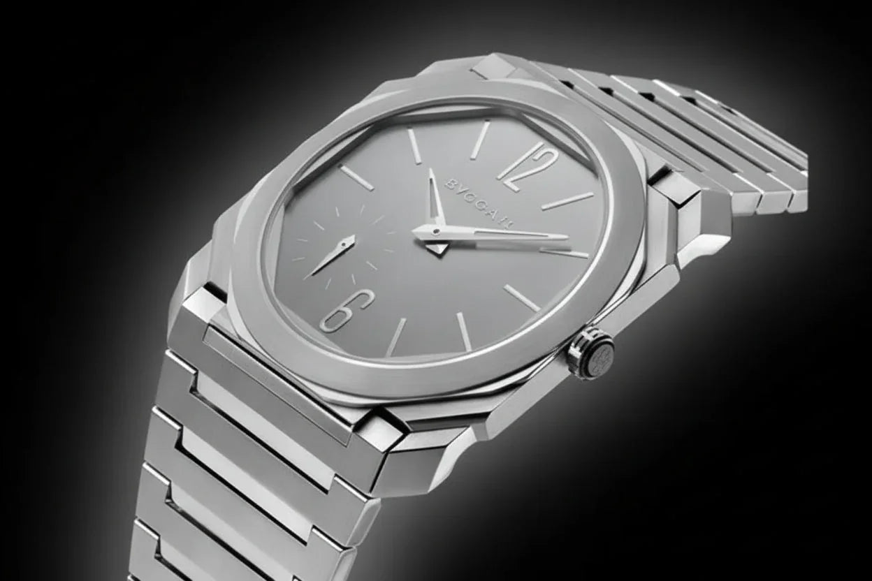 Bvlgari Octo Finissimo Automatic Men’s Watch – Titanium Case & Bracelet | Swiss Made Luxury Timepiece - The Arabian Watches