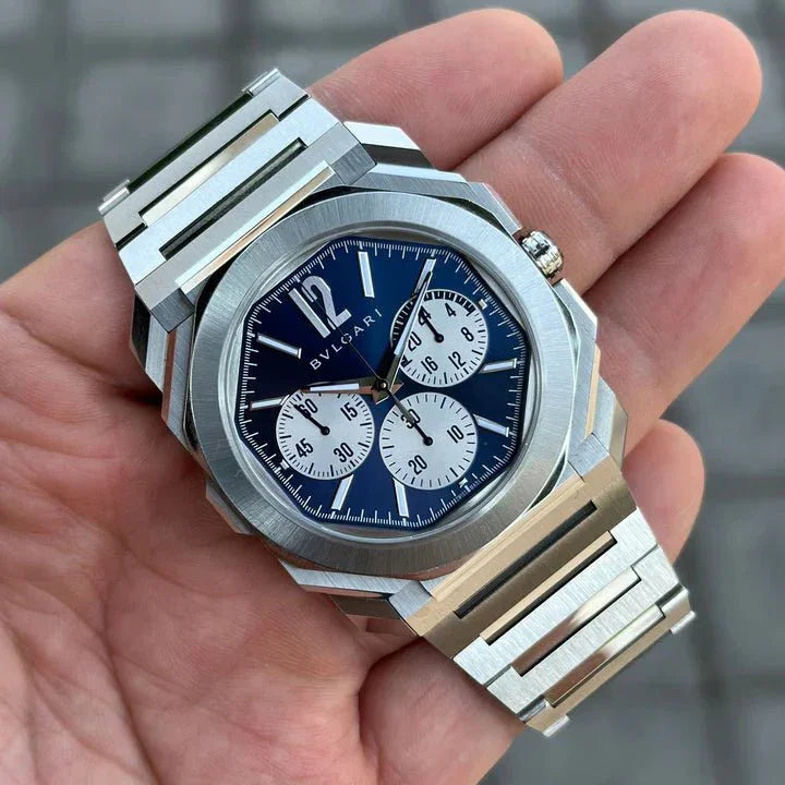 Bvlgari Octo Finissimo Chronograph GMT Automatic - Hudood Al Bawadi Watches LLC