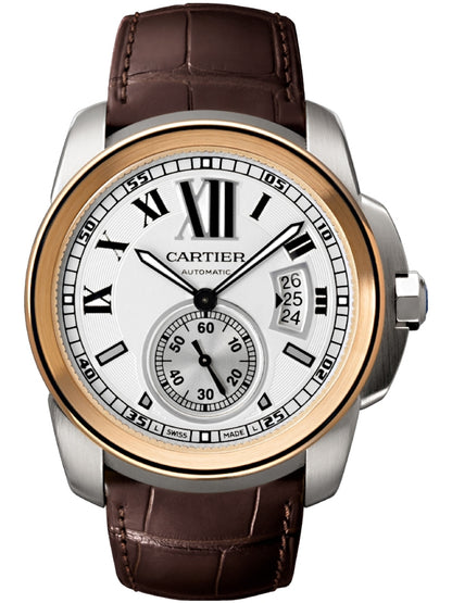 Cartier Calibre de Cartier Steel &amp; 18K Rose Gold Automatic 42 mm — Ref. W7100039