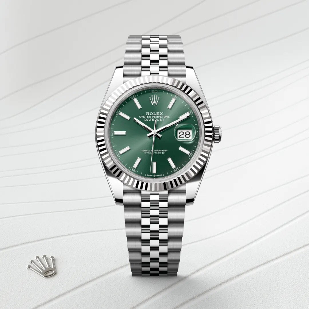 Rolex Datejust 41 126334 Green Dial Jubilee Bracelet
